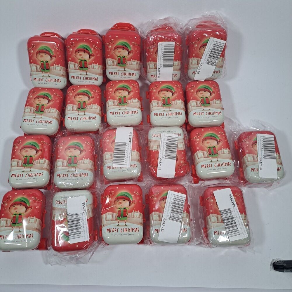 21 New Merry Christmas Graphic Mini Cute Metal Plastic Suitcase READ